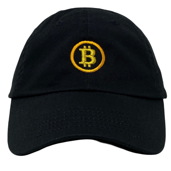 Bitcoin Coin Crypto Slouch Dad Hat Cap Strapback - Picture 2 of 6